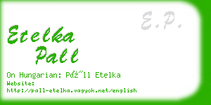 etelka pall business card
